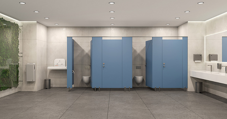 HPL Blue Kubi: Protocollo Avanzato per la Pulizia e Sanificazione di Servizi Igienici ad Alto Traffico