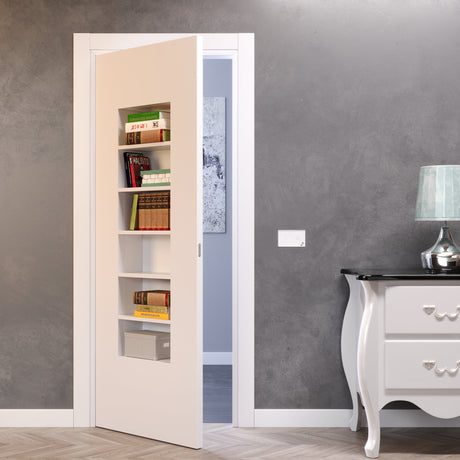 Porta battente a libreria