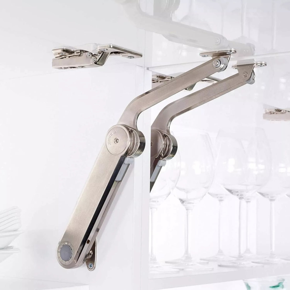 Braccetto a snodo per ante a ribalta