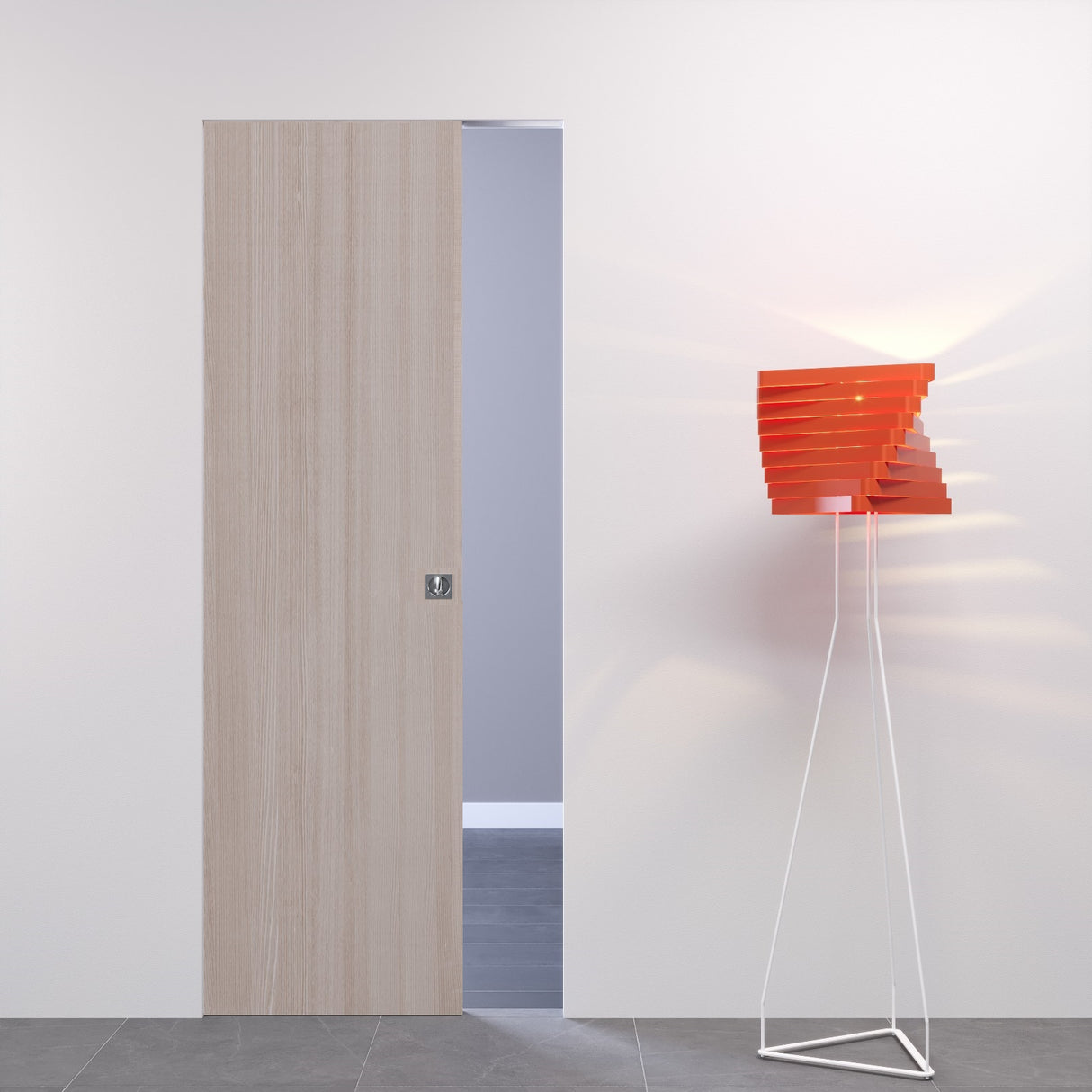 Porta scorrevole filomuro Larice