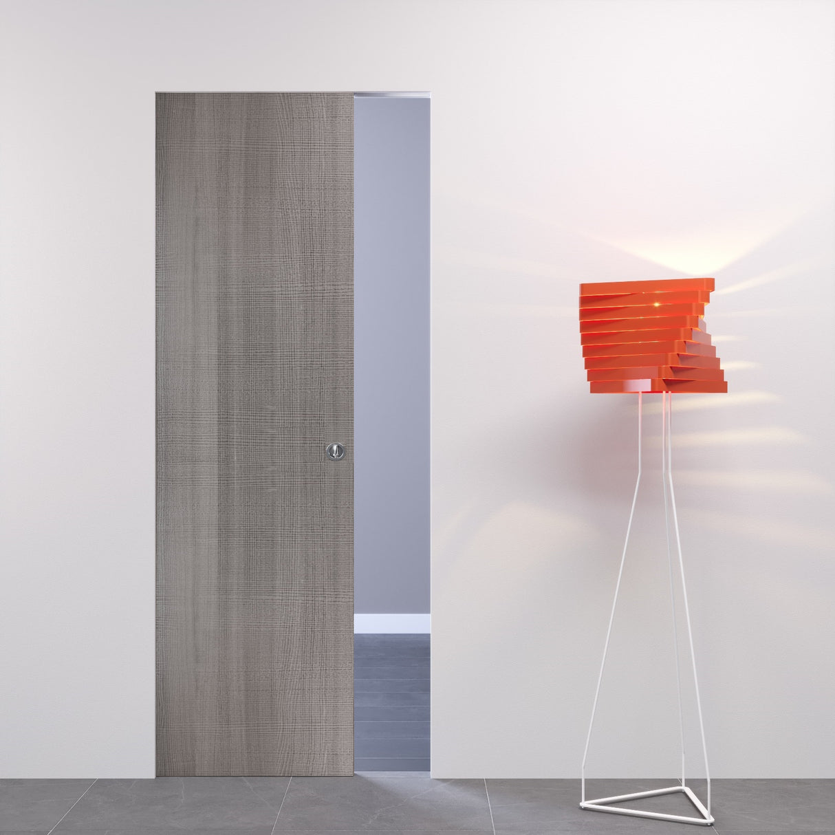 Porta scorrevole filomuro Tranchè