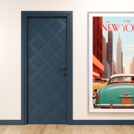 Porta pantografata Grid laccato ral 5011