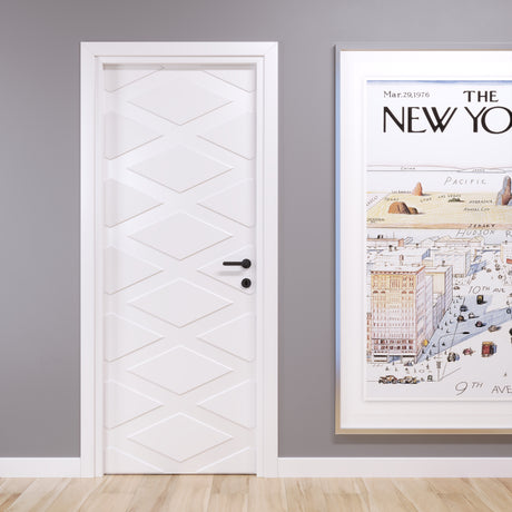 Porta pantografata laccato ral Bianco Opaco Collezione New York