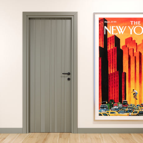 Porta Laccato ral 7003 Pantografata collezione new york