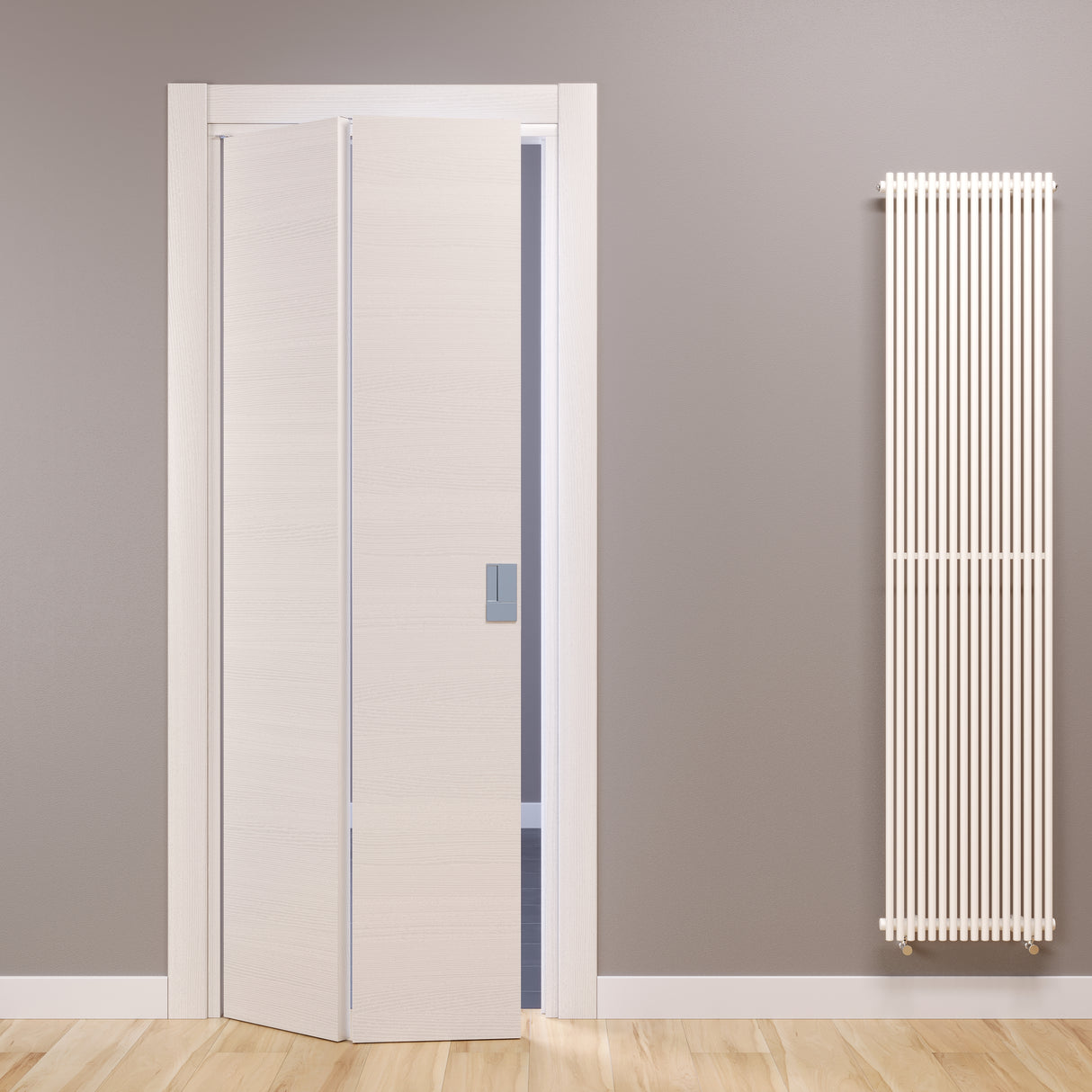 Porta a libro fluid motion bianco matrix