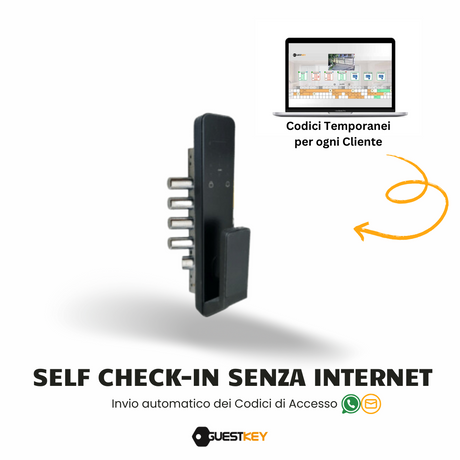 Maniglia elettronica per porta blindata