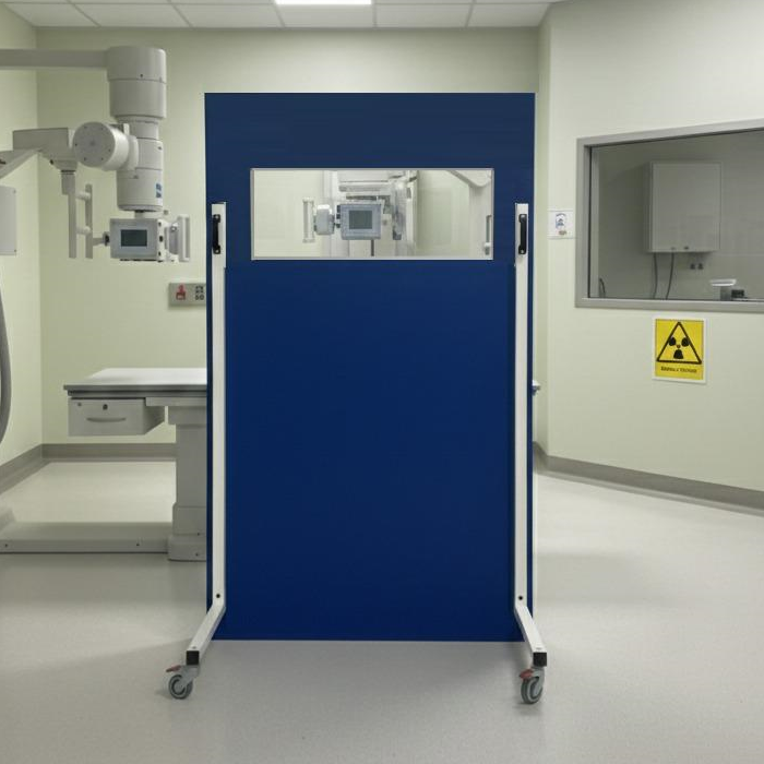 Paratia Mobile Anti-X Radioprotettiva con Lamina di Piombo e Finestratura Vetro RX