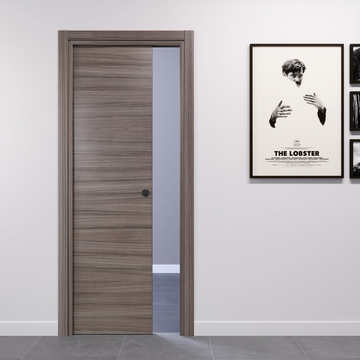 Porta DA INTERNO Scorrevole Laminato palissandro tortora