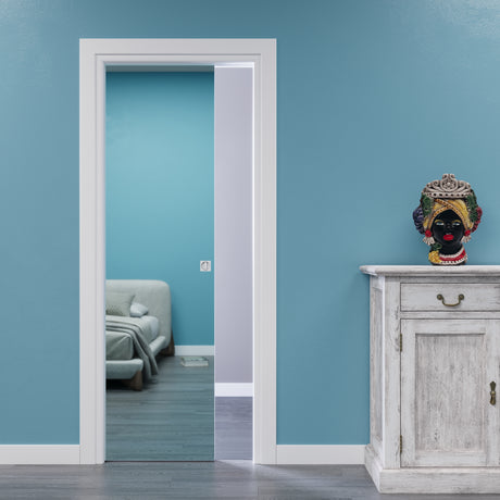 Porta a Specchio Scorrevole a scomparsa con nottolino