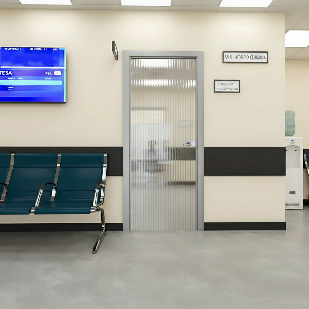 Glass Swing Door with Aluminum Frame