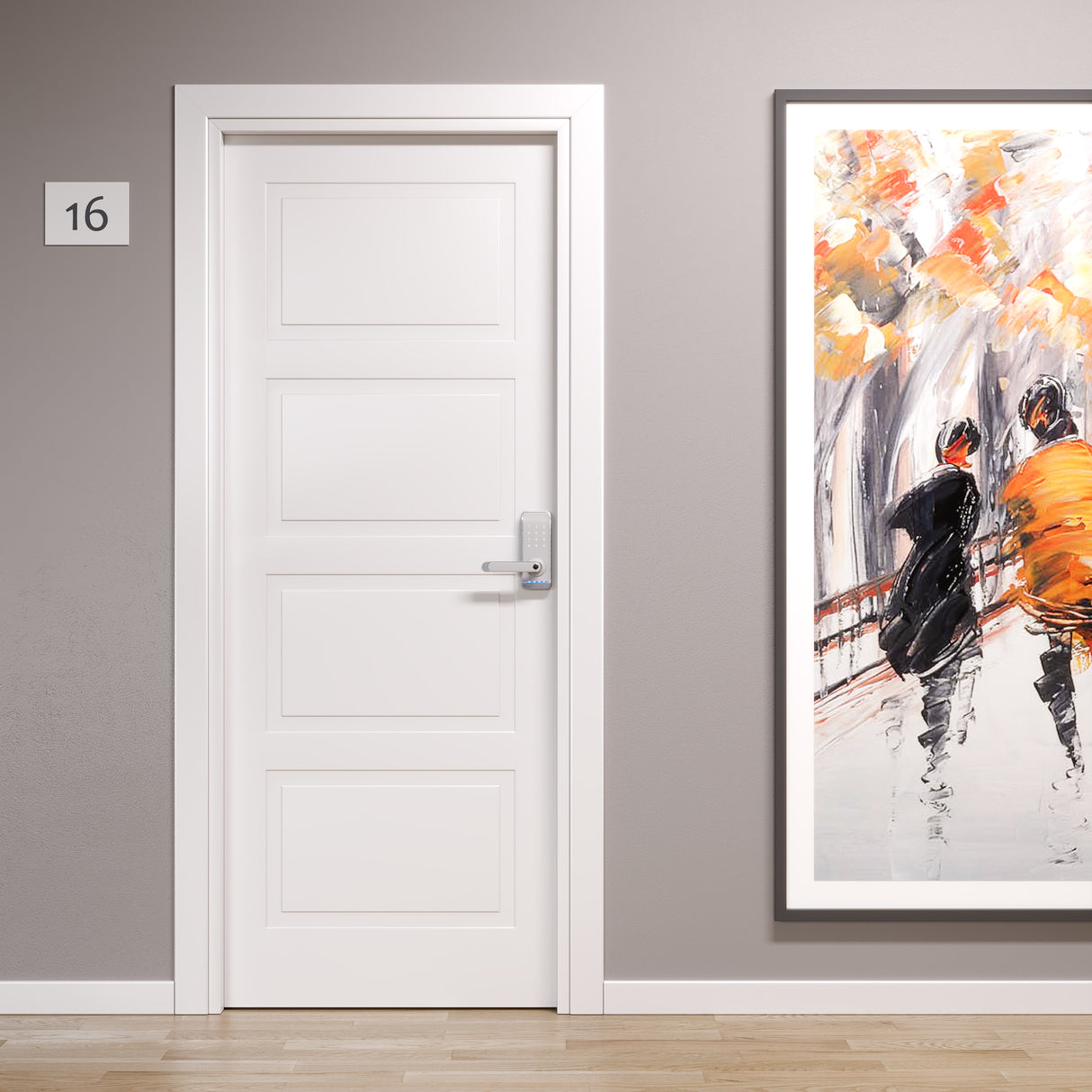 Porta pantografata santorini con 4 bugne