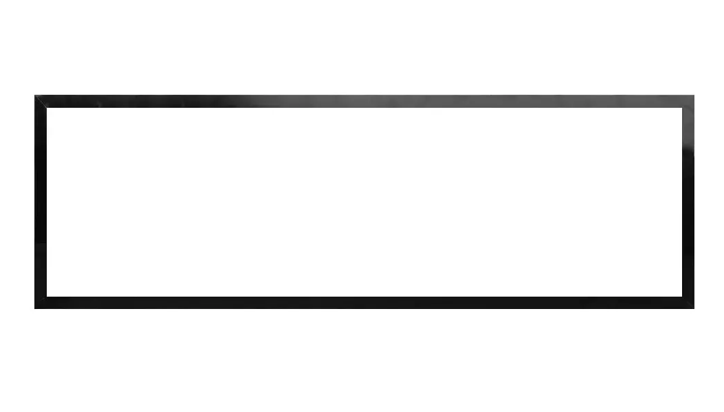 sopraluce con bordo in alluminio nero