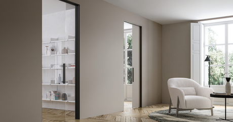 Porta scorrevole a scomparsa: un particolare d'arredo unico