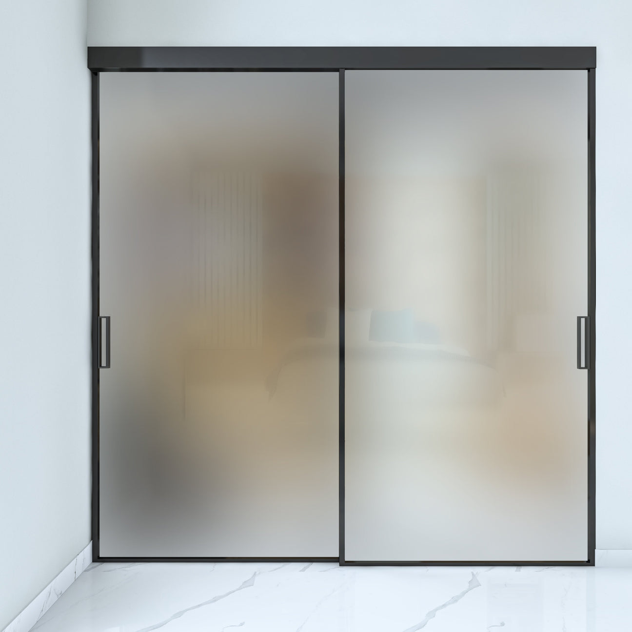 Porte a vetro trasparente