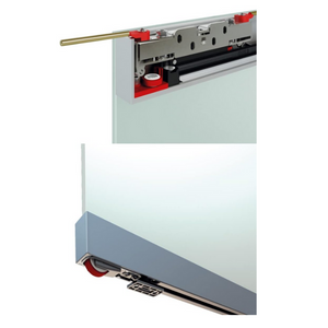 Invisible Sliding Door Track MAGICAL 1200 for External Sliding Door in Wooden Wall Wide from 80 cm to 120 cm, Kit with Mechanism, Accessories and Guide