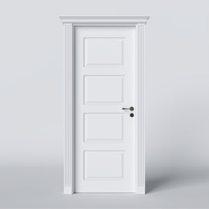 Porta Battente Classica Pantografata 4 Bugne con Capitello Impero