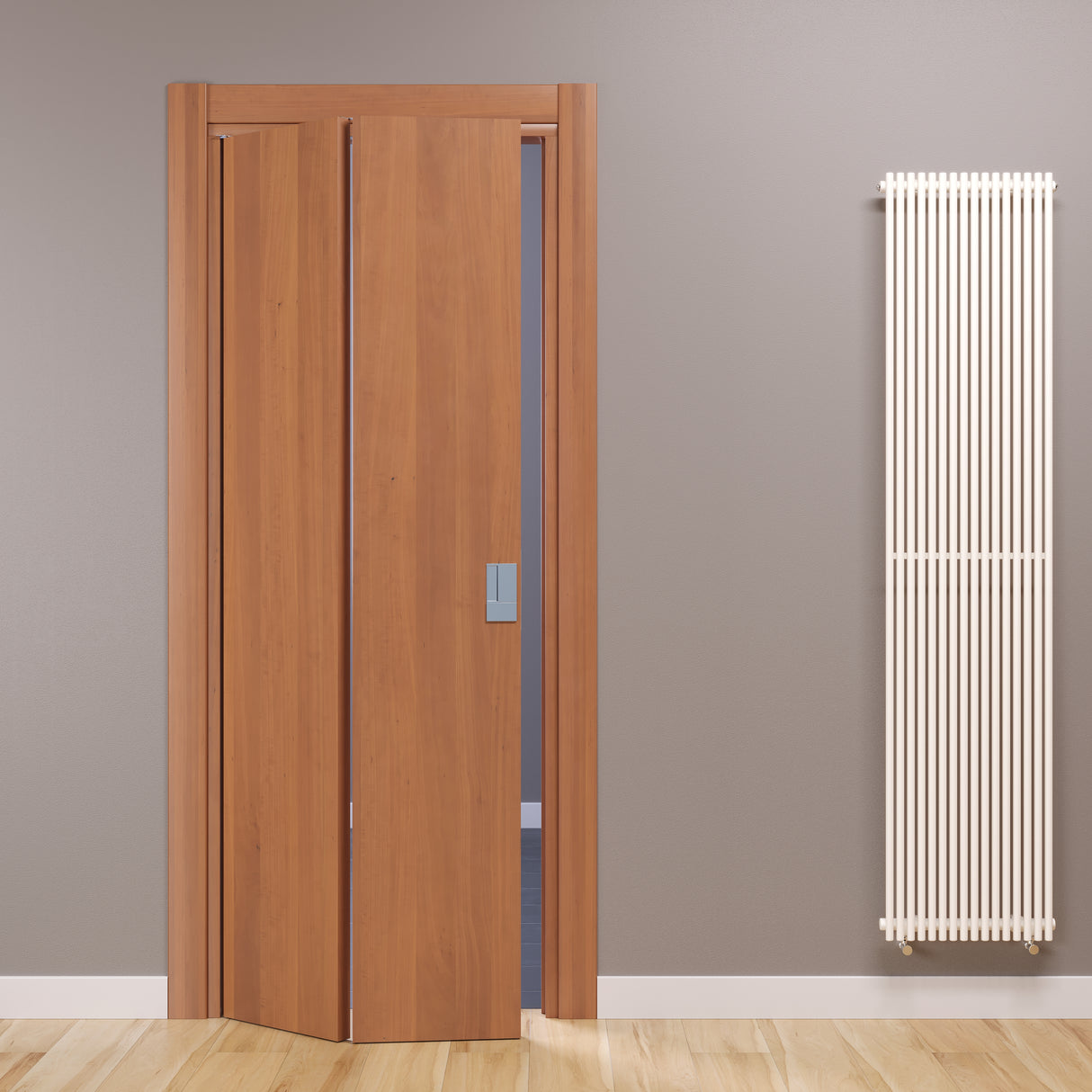Compack Living 180° Celegon Natural Tanganyika Walnut Folding Book Door