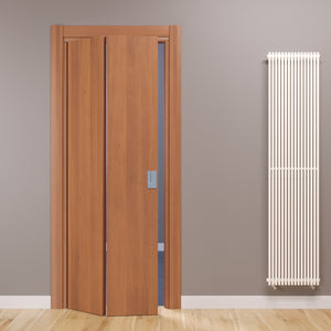Compack Living 180° Celegon Natural Tanganyika Walnut Folding Book Door