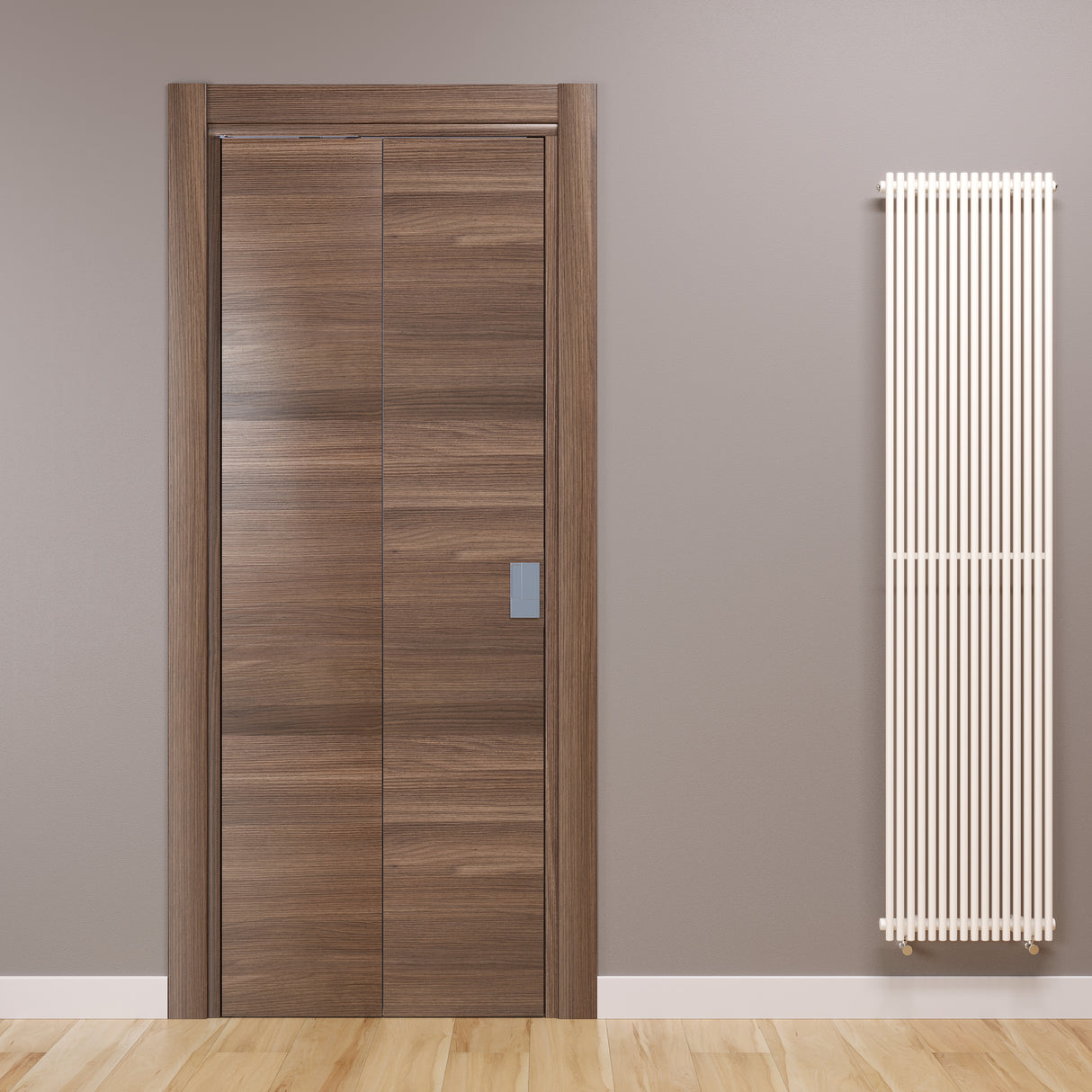 Porta FluidMotion Noce Orizzontale