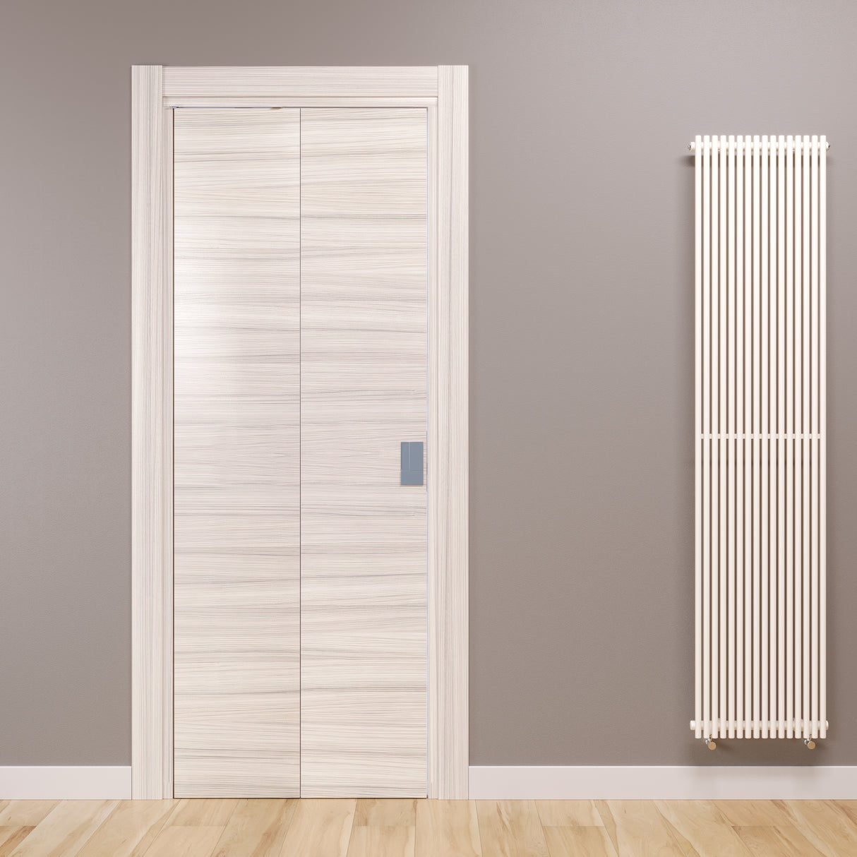 Porta FluidMotion Palissandro White chiusa