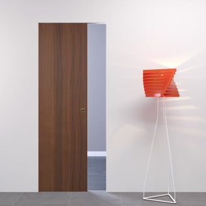 Porta scorrevole filomuro laminato noce Nazionale