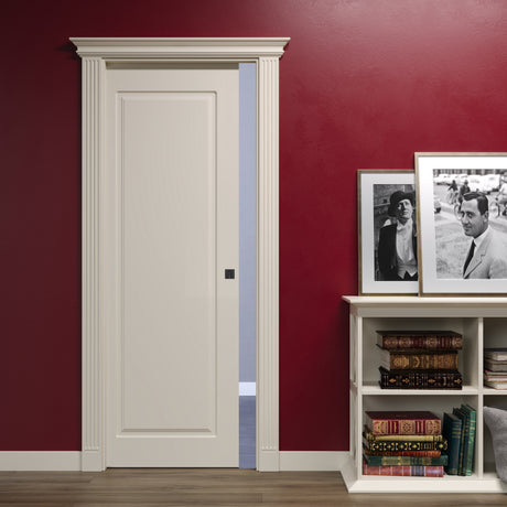 Classic Pantographed Sliding Door with Single Panel and Empire Capital