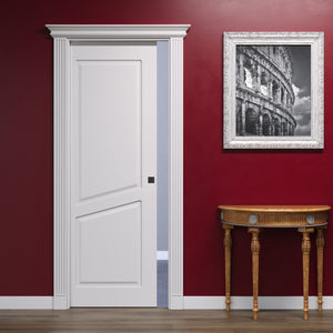 Classic Pantographed Sliding Door with 2 Diagonal Panels and Empire Capital