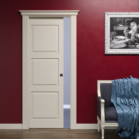 Classic Pantographed Sliding Door with 3 Panels and Empire Capital