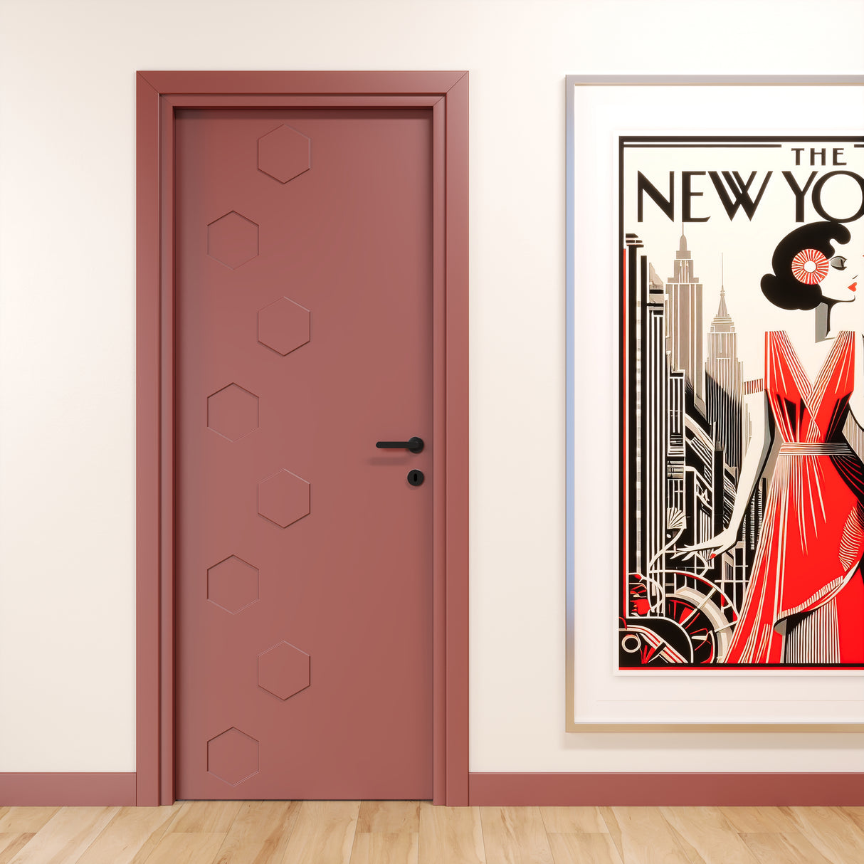 3D Hexa Pantographed Hinged Door
