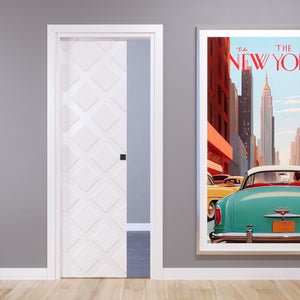 Porta Scorrevole a Scomparsa Pantografata 3D Grid