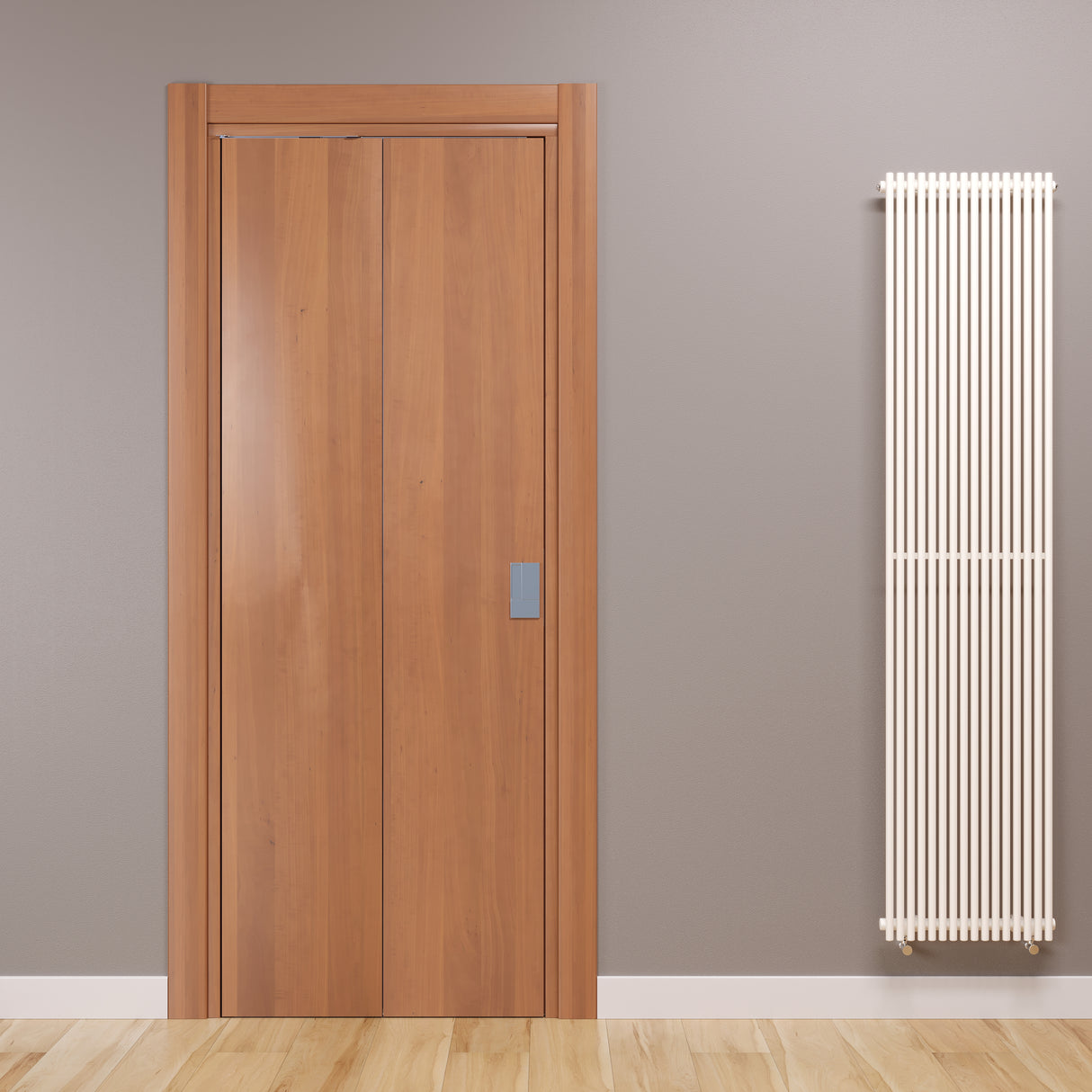 Compack Living 90° Celegon Natural Tanganyika Walnut Folding Book Door