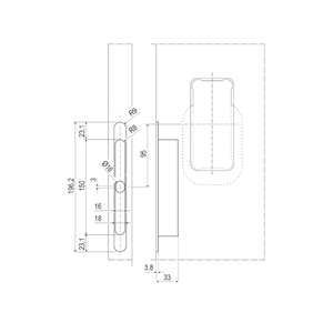 Interior Door Handle ONE MOOD COLOMBO Blue