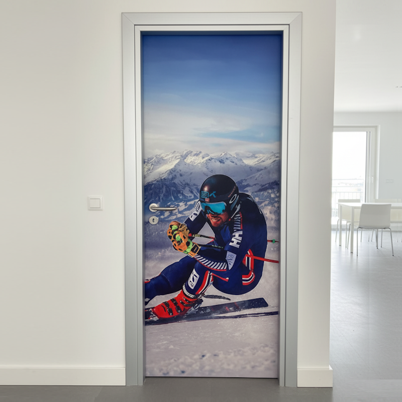 Laminated Hinged Door in Natural Tanganyika Walnut