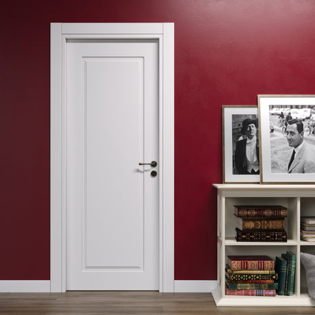 Porta Pantografata con 1 Bugna Laccata bianco