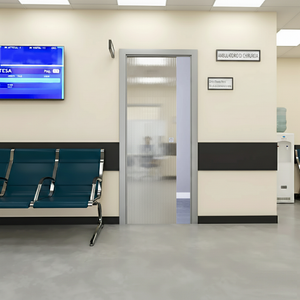 Sliding Glass Door with Aluminum Frame