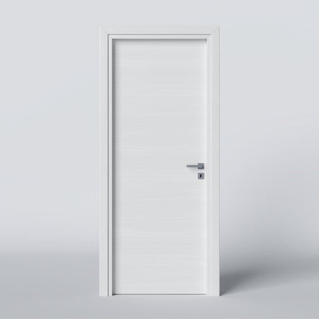 Porta bianco matrix con maniglia finitura argento