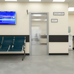 Glass Swing Door with Aluminum Frame