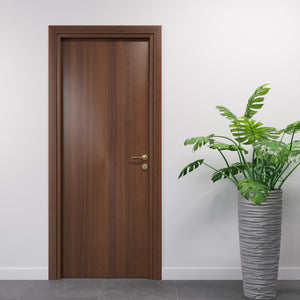 porta laminato noce nazionale con cilindro yale