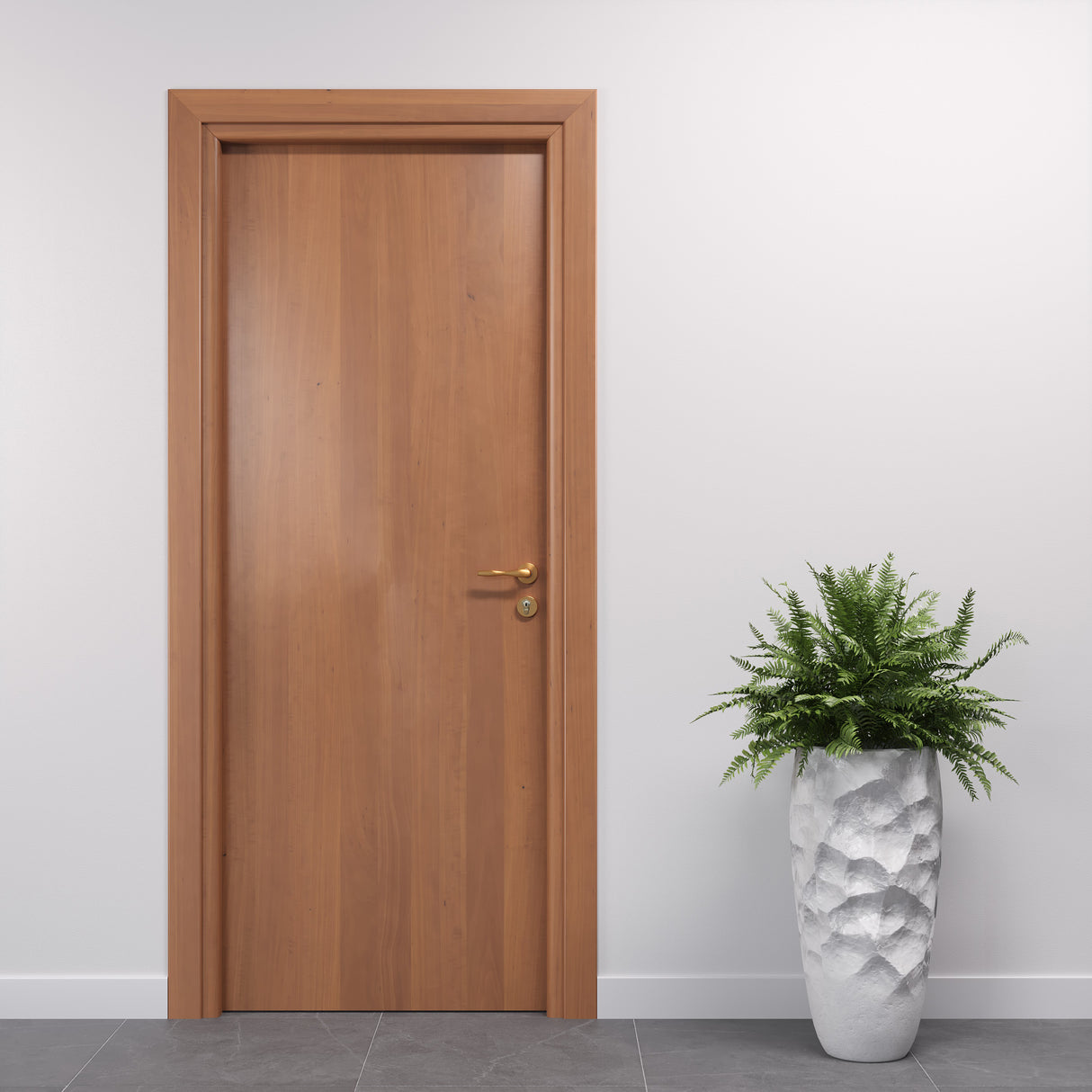 porta da interni laminato noce tanganica con cilindro yale